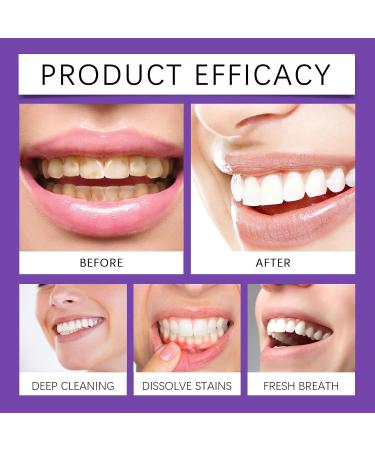 Purple Teeth Whitening Toothpaste Purple Whitening Toothpaste Gentle Teeth Stain Remover Brighten & Refresh 2025 - Buy Online on GoSupps.com