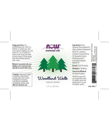 Now Foods Essential Oils Woodland Walk Nature Blend 1 fl oz (30 ml) - Buy Online on GoSupps.com