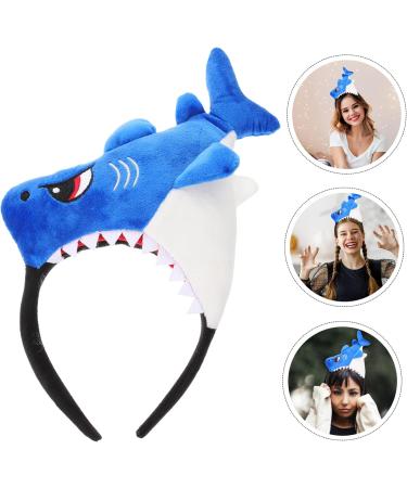 FRCOLOR Shark Headband Cartoon Party Headband Hair Accessories Shark Headpiece Shark Costume Hat Animal Plush Headband Birthday Headband Tiara Clothing Fabric Shark Fin 3d Halloween - Buy Online on GoSupps.com