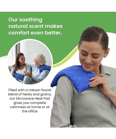 Nature Creation Reusable Microwave Heat Pad for Neck and Shoulders - Hot/Cold Compress for Cramps - Blue Marble 1 Pack - Buy Online on GoSupps.com