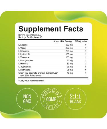 VYTALIFE Essential Amino Acids Supplement - BCAA Energy for Men & Women | Nutritional Capsules - Buy Online on GoSupps.com