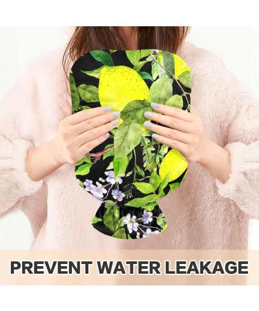 Hot Water Bottles with Lemon Fruits Cover - 2L Pain Relief Bag for Warming Hands & Comfort - Buy Online on GoSupps.com