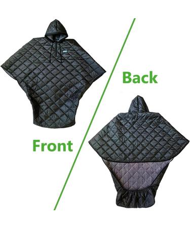 Waterproof Windproof Winter Wheelchair Full Body Warm Blanket Fleece Lined Wheelchair Cosy Cover with Hood Rain Coat Poncho Cover for Adults Wheelchair Users Full Body Protection Blanket - Buy Online on GoSupps.com