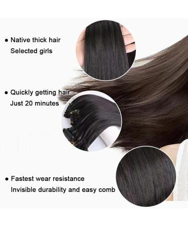 6d3 Hair Extensions - 6D 3nd Generation Extensions Human Hair/100% 6d3 Human Hair Extensions Five Bunches In A Row (Color : A Size : 10 ROW_55CM/22INCH) 10 ROW_55CM/22INCH A - Buy Online on GoSupps.com