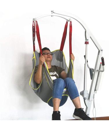 Lift Toileting Sling Large Mesh Sling for Shower Home Use Electric Transfer Belt with Head Support and Commode Opening Handicap Commode Full Body Sling 0627 - Buy Online on GoSupps.com
