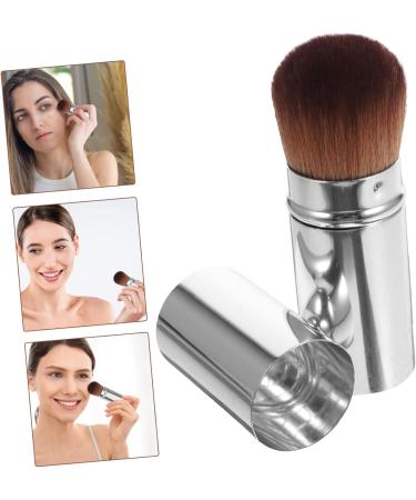WOFASHPURET Retractable Powder Brush Makeup Supplies Dense Foundation Brush Powder Foundation Brush Makeup Tool Makeup Brush Foundation Applicator With Cover Artificial Fiber Cosmetic Travel - Buy Online on GoSupps.com