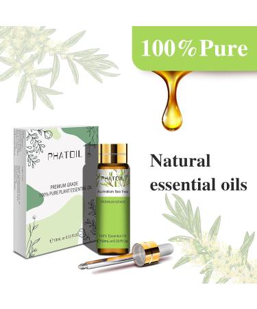 PHATOIL Australian Tea Tree Essential Oil 10ML - Undiluted and Cruelty-Free Pure Australian Tea Tree Oil - Essential Oils for Diffusers for Home Australian Tea Tree 10 ml (Pack of 1) - Buy Online on GoSupps.com