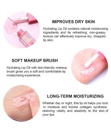 4Pcs Plumping Lip Oil Set for Women - Hydrating Fruit Extract Formula - Long Lasting Moisturizing Non-Sticky Balm - Reduce Dry Lips & Wrinkles (SET B) - Buy Online on GoSupps.com