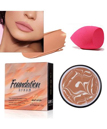 HZXY Waterproof Concealer Cream, Multi-tasking, Full Coverage, Waterproof Makeup, Foundation, Full Coverage of Pores (17#)