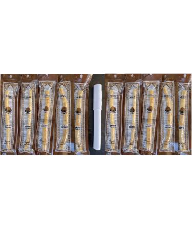 SEWAK AL-KUREYSI miswak Sticks for Teeth - 10 Pieces 1 case Free Natural Toothbrush Teeth Whitener Natural Teeth Whitening Kit Vacuum Sealed Dental Care  slamic Gift Breath Freshener Teeth Cleaning