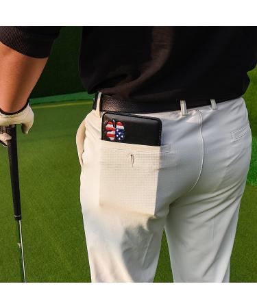 CRAFTSMAN GOLF USA Leather Scorecard & Yardage Book Holder - Customizable with Personalized Stitching | US Clover Design - Buy Online on GoSupps.com