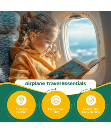 NAIICUTE Fly Earstops for Kaften (6-12 Years) - 2 Pairs Noise-Reducing Earplugs (25dB) for Home School & Leisure | Focus & Comfort - Buy Online on GoSupps.com