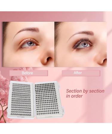 Individual Eyelashes Cluster Mixed DIYPortable Individual Lash Extensions for Dating Travel - Buy Online on GoSupps.com