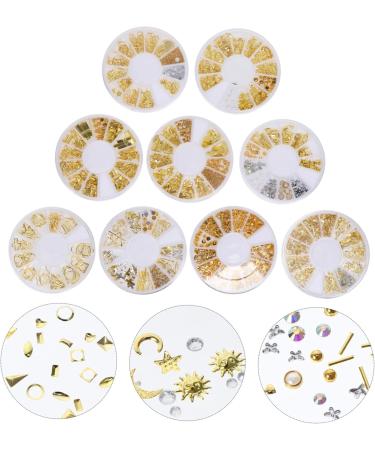 FRCOLOR 54 Boxes Nail Art Accessories Moon Heart Nail Art Nail Art Supplies Nail Art Sticker Nail Embellishments Nail Art Decoration Punk Jewelry Metal Nail Art Manicure White Plastic Disc - Buy Online on GoSupps.com