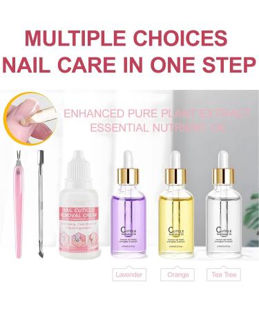 Saluaqui Nail Cuticle Care Kit Strengthens Weak Nails Trimming Tool Included Cuticle Remover Kit Safe Ingredients Easy to Use for Nourishing and Hydrating for DIY Nail LS152-2 - Buy Online on GoSupps.com