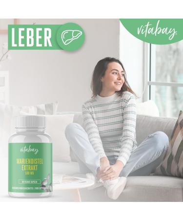 VITABAY Marienstift Artichoke Dandelion Complex - High Dose 250mg Vegan Capsules | 90 Capsules of Milk Thistle & Artichoke Extract - Buy Online on GoSupps.com
