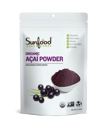 Sunfood Organic Acai Powder 4 oz (113 g)