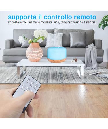 450ml Aroma Diffuser & Ultrasonic Humidifier - 7-Color LED Aromatherapy Essential Oil Diffuser for Home Bedroom Office Yoga & Spa - Buy Online on GoSupps.com