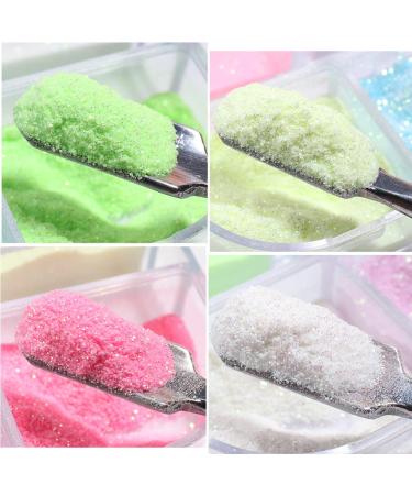 6 Colors Holographic Luminous Nail Powder Glitter Kit - 3D Sparkly Fluorescent Pigments for Acrylic Nails - Mermaid Shinning Glitters for Manicure Tips and Decorations - Buy Online on GoSupps.com