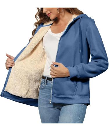 Warm Oversized Plush Hoodie Jacket for Ladies - Winter Coat & Fleece Buffer in Multiple Color Variants | 5XL - Buy Online on GoSupps.com