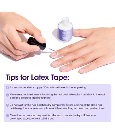 Gellen Liquid Latex for Nails Peel Off Cuticle Guard & Nail Art Protector 15ml Perfect for Home Salon & Gifts for Women - Buy Online on GoSupps.com