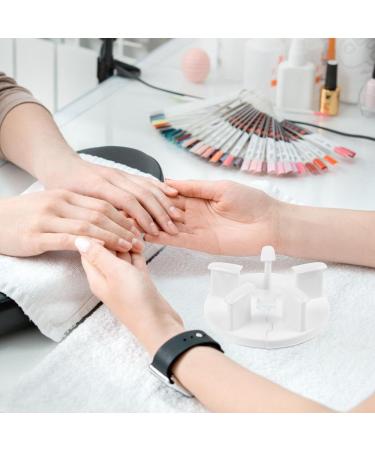 Baluue 2 Sets Nail Stand for Press On Nails Display Practice Art Fake Nail Holder Painting Nails Stand False Nail Designs for Home DIY Beginner Salon Supplies White - Buy Online on GoSupps.com