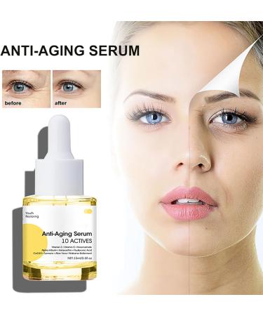 Face Serum for Women - Dark Spot Correcting Glow Serum - Anti Aging Serum for Face - Moisturizer Hydrating Essence Refine Pore Restore Elasticity - Improve Dullness Beautify Smooth Skin Tone Radiance - Buy Online on GoSupps.com