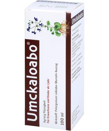 Umckaloabo Drops 100ml - Natural Relief for Cough Sore Throat & Acute Bronchitis Symptoms | Fast Healing Vegetable Drug - Buy Online on GoSupps.com