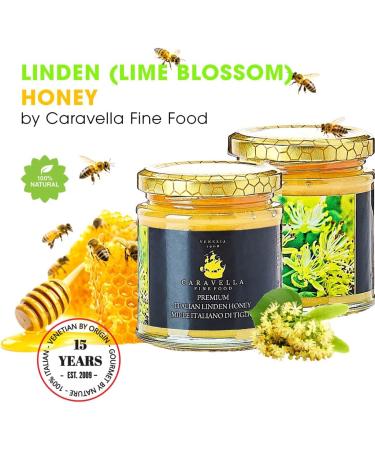 4x Miel de Tilleul 250g Italien Caravella Fine Food | Cr meux L ger Floral Herbac Cru Non pasteuris | Antioxydants et Enzymes Apaisant et Calmant|Id al pour Th Petit-d jeuner Fromages Dessert - Buy Online on GoSupps.com