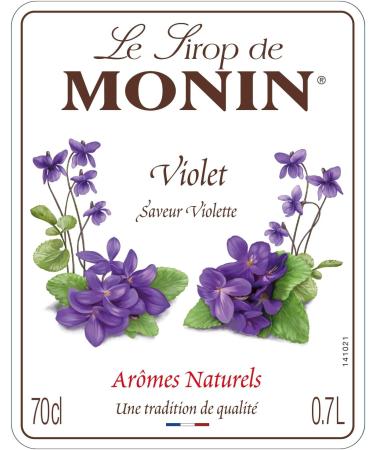 MONIN Premium Violet Syrup 700ml - Vegan-Friendly and Allergen-Free | 100% Natural Flavours for Cocktails and Mocktails - Buy Online on GoSupps.com