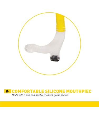 FINIS Junior Swimmers Snorkel - Yellow | Technical Training Equipment - Buy Online on GoSupps.com