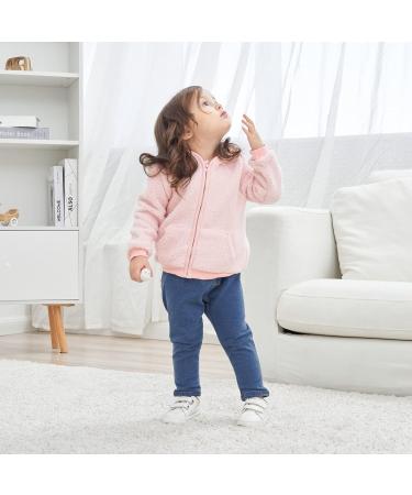 Cartoon Fleece Hooded Jacket for Newborns - Pink, 6-9 Months - Buy Online on GoSupps.com