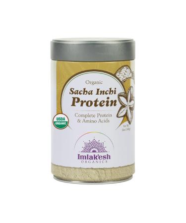 Imlakesh Organics Sacha Inchi Protein, Powder (12oz Metal Jar) Sacha Inchi 12 Ounce (Pack of 1)