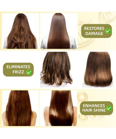 Hair Treatment Serum - 120 Vitamin Capsules with A C E & Oils | Restore Frizzy Hair No Rinse Safe for All Hair Types - Buy Online on GoSupps.com