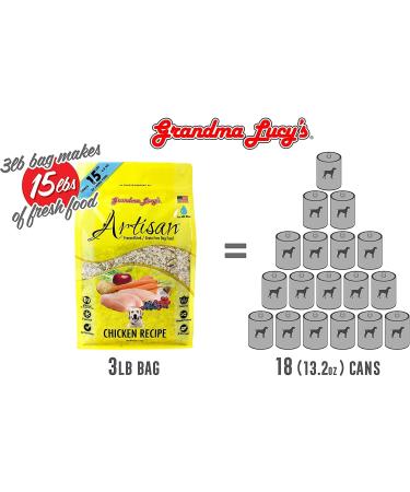 Grandma Lucy's Artisan Chicken Dog Food - Grain-Free, Freeze-Dried | 10lb Bag - Buy Online on GoSupps.com