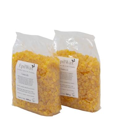 EPILWAX SAS - Wax hot Reusable Honey 1 kg (1 pack)