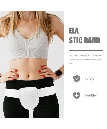Inguinal Hernia Belt for Men | Adjustable Hernia Support | Abdominal Truss - White 40X14X10CM - Buy Online on GoSupps.com