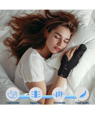 Adjustable Finger Splint Brace for Arthritis Fractures & Injuries - Support for Middle Pinky Ring & Knuckles - Left/Right Hand - Small/Medium Size - Buy Online on GoSupps.com