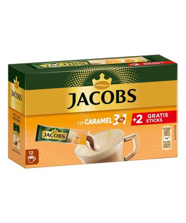 Buy Jacobs Coffee Specialties 3 in 1 Caramel - 144 Sticks Instant Coffee | 12 x 10+2 Drinks - International Shipping Available - Buy Online on GoSupps.com