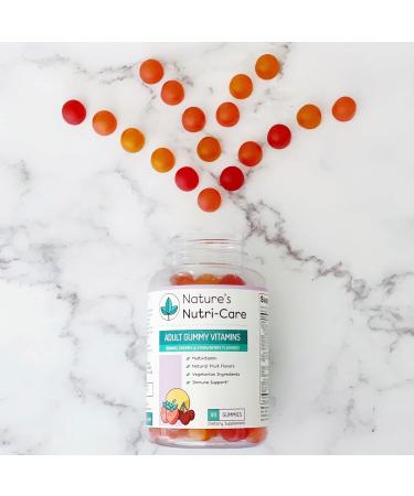 Nature's Nutri-Care Gummy Vitamins - Multivitamins for Women and Men - Vegetarian Chewable Supplements - Made in USA - 60 Servings - Buy Online on GoSupps.com
