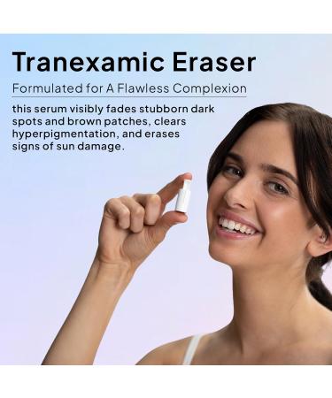 Droplette Tranexamic Eraser Refill Capsules | Even Skin Tone & Reduce Dark Spots | Tranexamic Acid Arbutin & Niacinamide - 30 Count - Buy Online on GoSupps.com