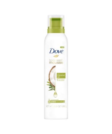 Dove Body Wash Mousse with Coconut Oil Effectively Washes Away Bacteria While Nourishing Your Skin 10.3 oz