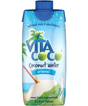 Vita Coco 100% Pure Coconut Water - 11.1 oz Containers (Pack of 12) | Bulk Value - Buy Online on GoSupps.com