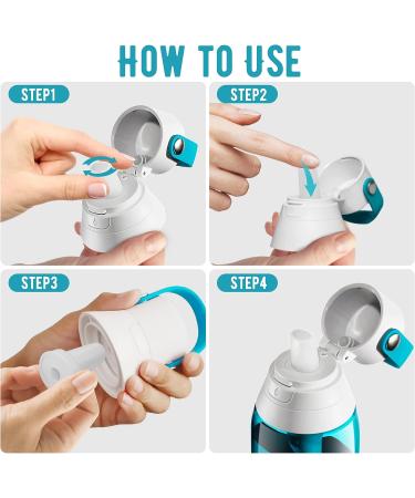 YUBIRD 2 PCS Silicone Straw & Mouthpiece Replacement Set for Brita Water Bottle - Cap & Bite Valve Included - Buy Online on GoSupps.com