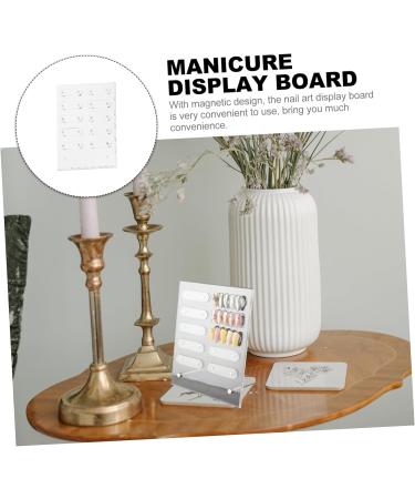 HAPINARY 1 Set Nail Display Board Magnetic Nail Art Display Board Nail Art Showing Board Nail Art Display Stand Nail Art Magnetic Display Board Nail Salon Display Boards Nail Salon Supply 20.00X16.00X0.40CM Transparent 1 - Buy Online on GoSupps.com