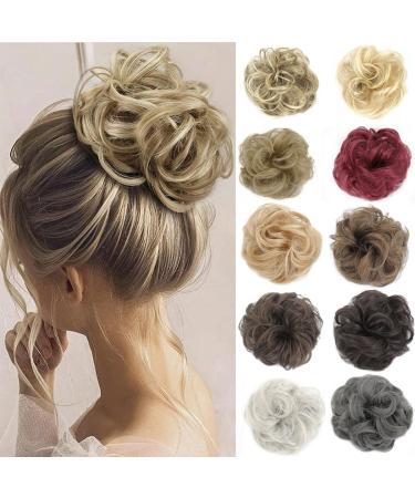 Traziewell Blue Hair Extensions Hairpieces Messy Bun Wavy Hair Scrunchies Curly Hair Donut Chignons Hair Pieces Hair Extension 1337 FH001337 One Size - Buy Online on GoSupps.com