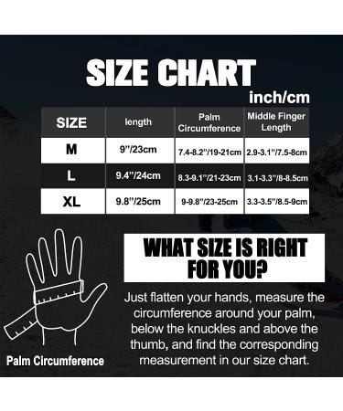 ALISXM 3M Ski & Snow Winter Gloves - Warm Touchscreen Snowboard Gloves for Men & Women - Ideal for Winter Running, Cycling, Driving - Adjustable Fit - Medium Black - Buy Online on GoSupps.com