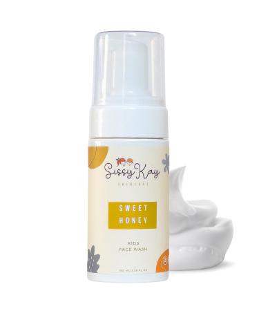 Sissy Kay Kids Foaming Face Wash for Boys Girls - Natural Face Wash For Kids - Gentle Honey Cleanser With Vitamin C & Vitamin E -Tear Free For Sensitive Skin - Honey - 100 ml - Buy Online on GoSupps.com