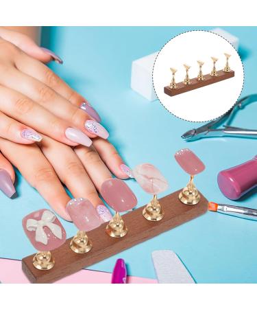 Baluue Press On Nail Stand Manicure Nail Holders Diy Nail Crystal Holder Magnetic Practice Stands Fake Nails Display Holders - Buy Online on GoSupps.com