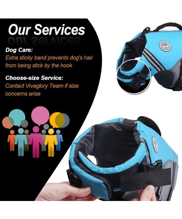 Vivaglory Sports Style Life Jacket for Medium Dogs - Adjustable Durable Excellent Buoyancy Safe Fastening | Blue M (56-64 cm Chest) - Buy Online on GoSupps.com